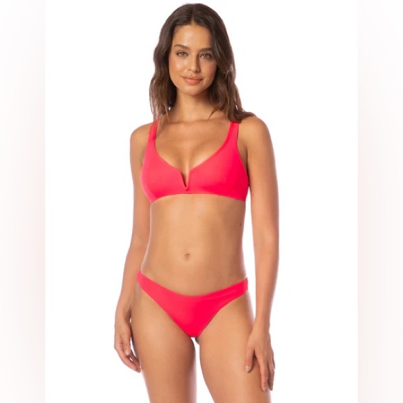 NWT Maaji Coral Crush Victoria V Wire Bralette Bikini Top - Picture 1 of 9